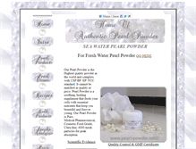 Tablet Screenshot of pearl-powder.net